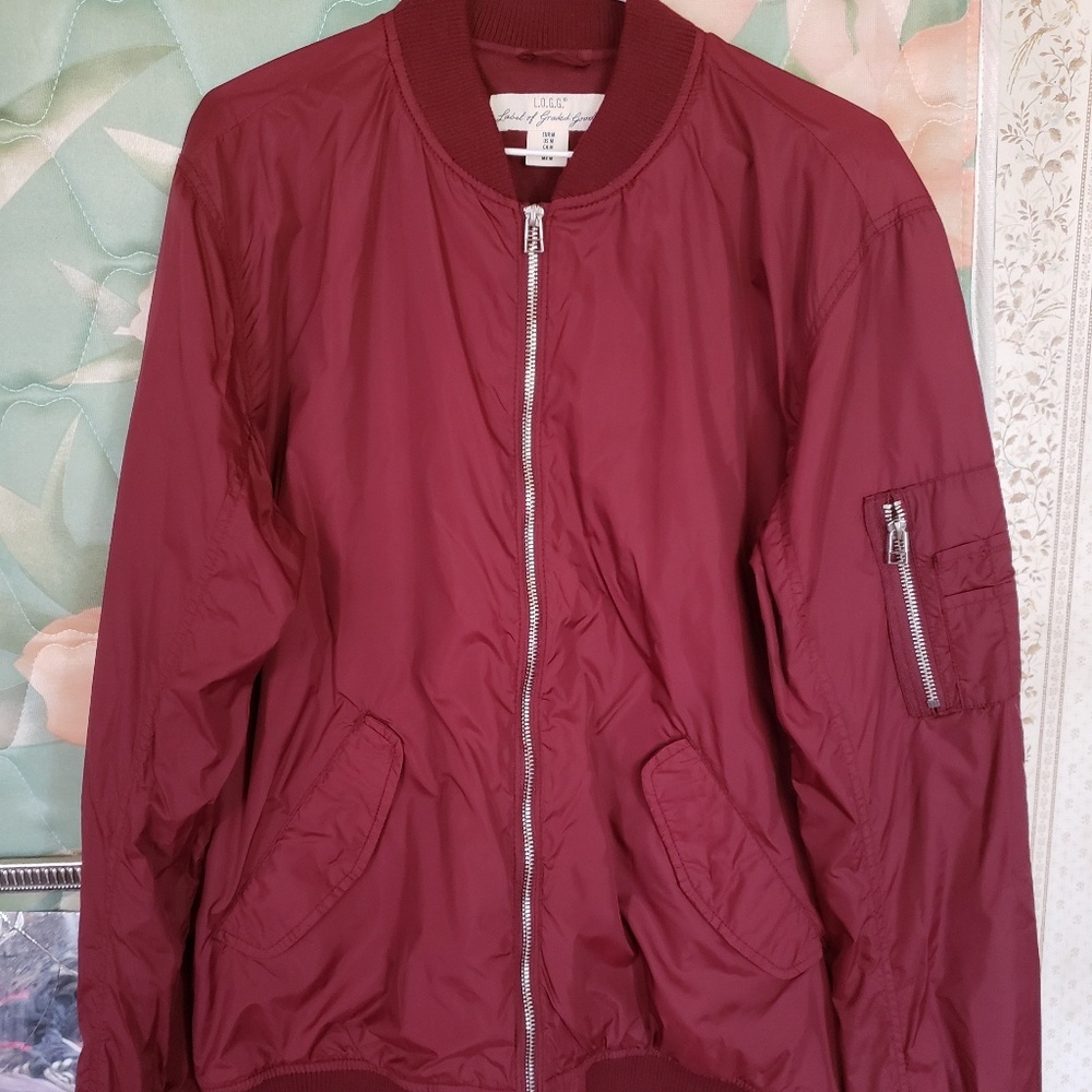 Red track jacket